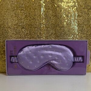 Lavender Sleep Mask with Pearl Accents